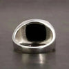 ONYX, LAPPISLAZULI, MALACHIT STEIN SIEGELRING HERREN SILBER - Königlicher Siegelring