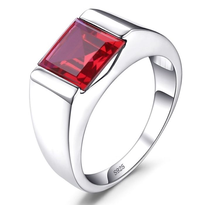 siegelring-herren-silber-stein-quartz-rot-style-modern-mit-Ruby