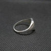 SIEGELRING HERREN STERLING SILBER MIT EINEM JERUSALEM KREUZ GRAVIERT - Königlicher Siegelring