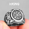 SIEGELRING HERREN WIKINGER MYTHOLOGIE SYMBOL KELTISCHER KNOTEN EDELSTAHL - Königlicher Siegelring