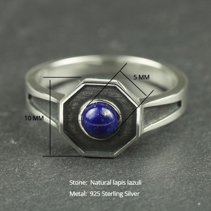     siegelring-mit-lapis-lazuli-stein-form-hexagon