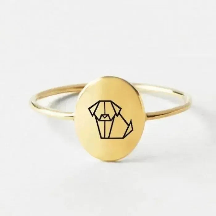 siegelring-personalisieren-origami-tier-motive-damen-rund-edelstahl-personalisiert-vergoldet-unisex-hund