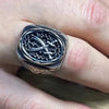 SIEGELRING SILBER ANTIK SYMBOLISIERT DOPPEL SCHWERT VON ALI - Königlicher Siegelring