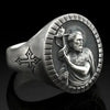 SIEGELRING SILBER HERREN KATHOLISCHE SAINT JEAN-BAPTISTE - Königlicher Siegelring
